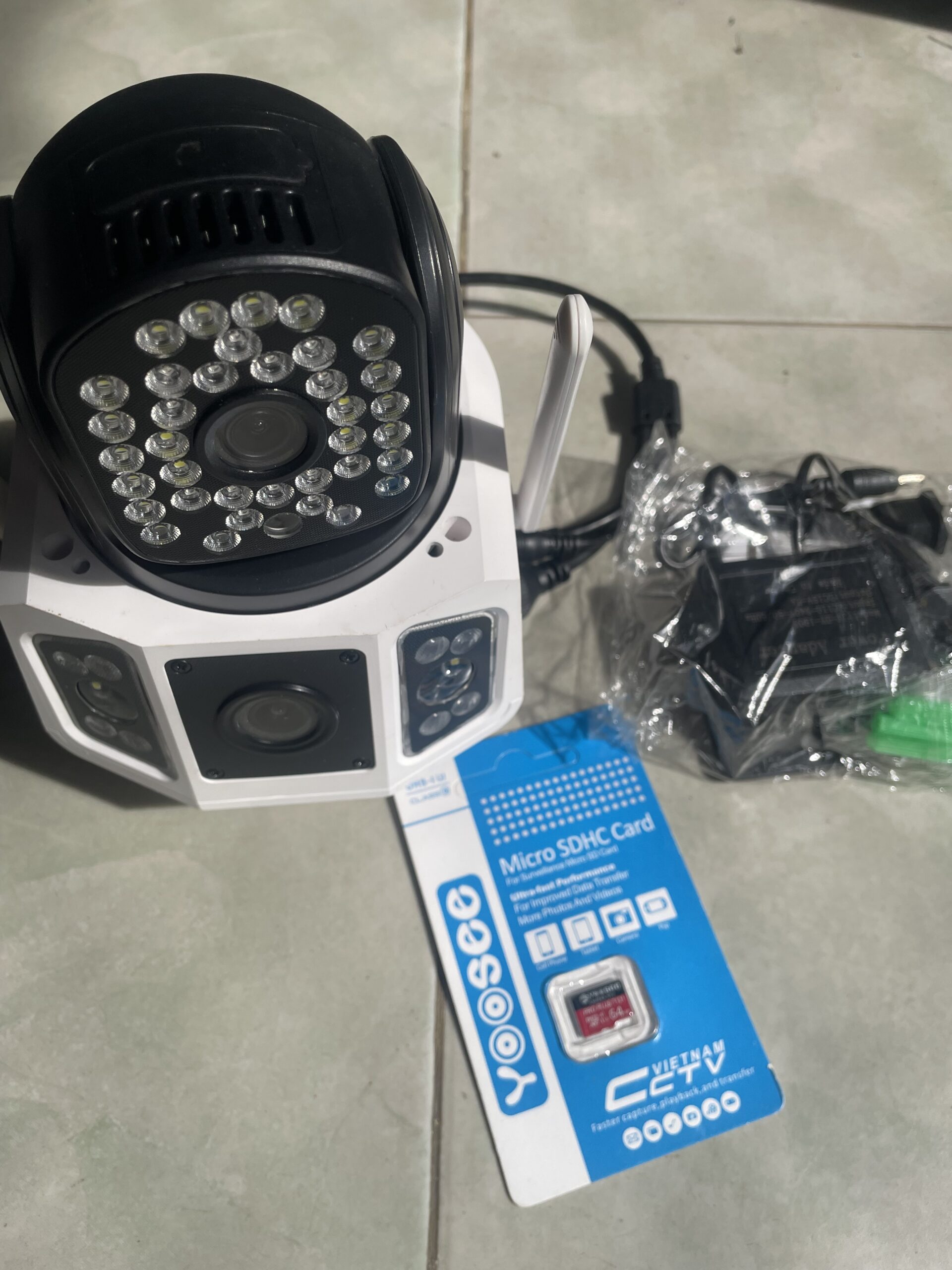 Bán Combo Camera Yoosee 3 Mắt, Thẻ Nhớ 64g